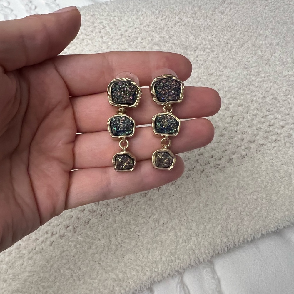 BaubleBar Druzy Earrings